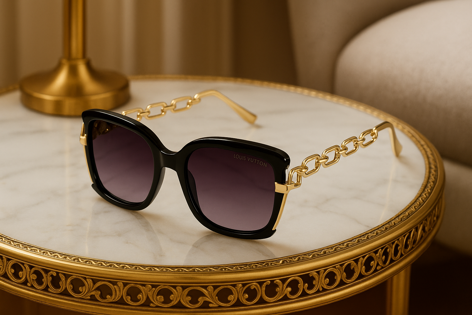 Golden glint sunglasses