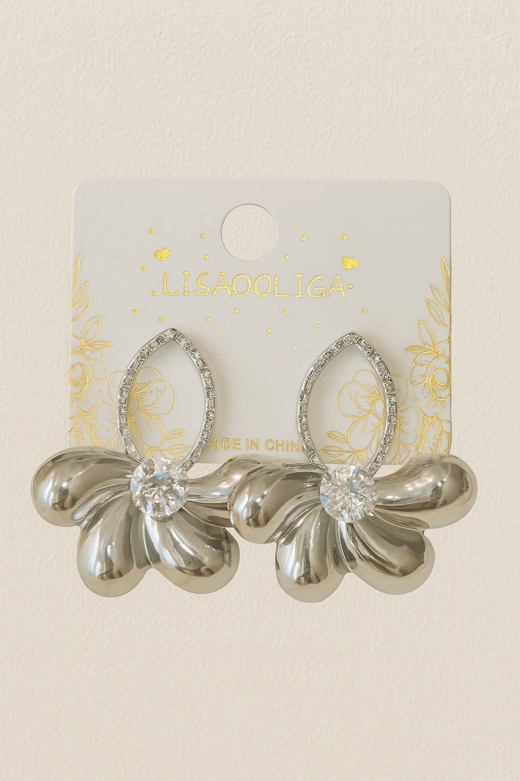 Silver luxe earrings