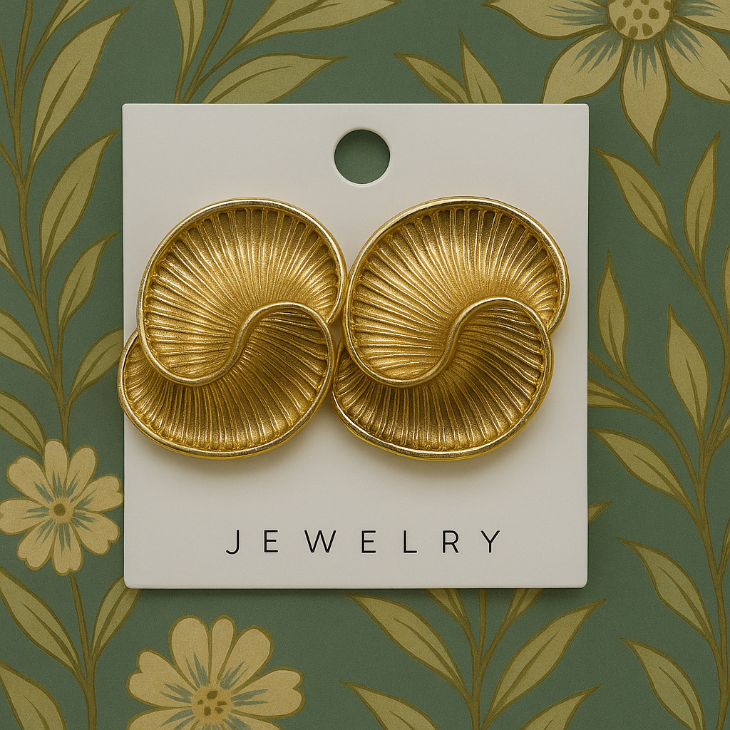 Eternal wave Gold earrings