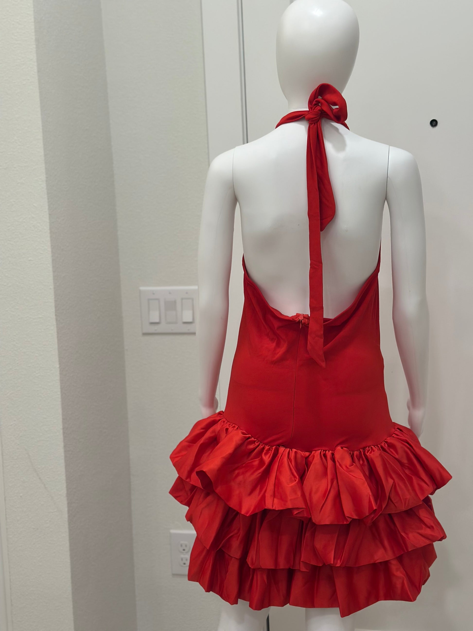 Scarlet Salsa Ruffle Dress