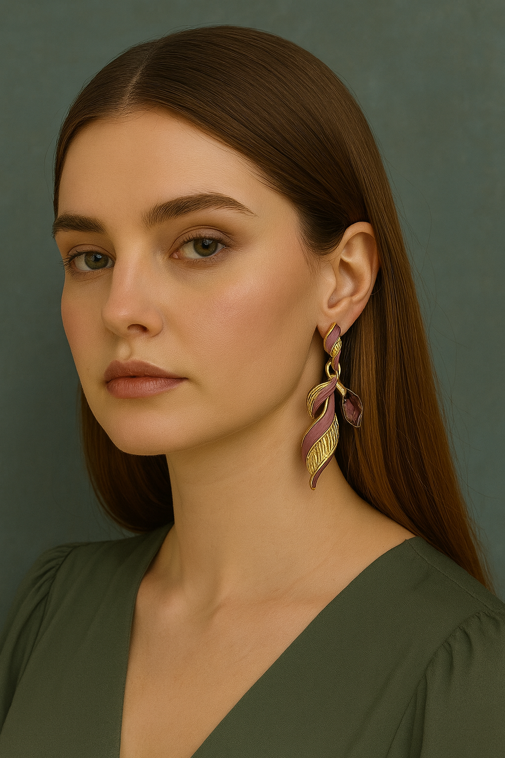 Amethyst whisper drop earrings