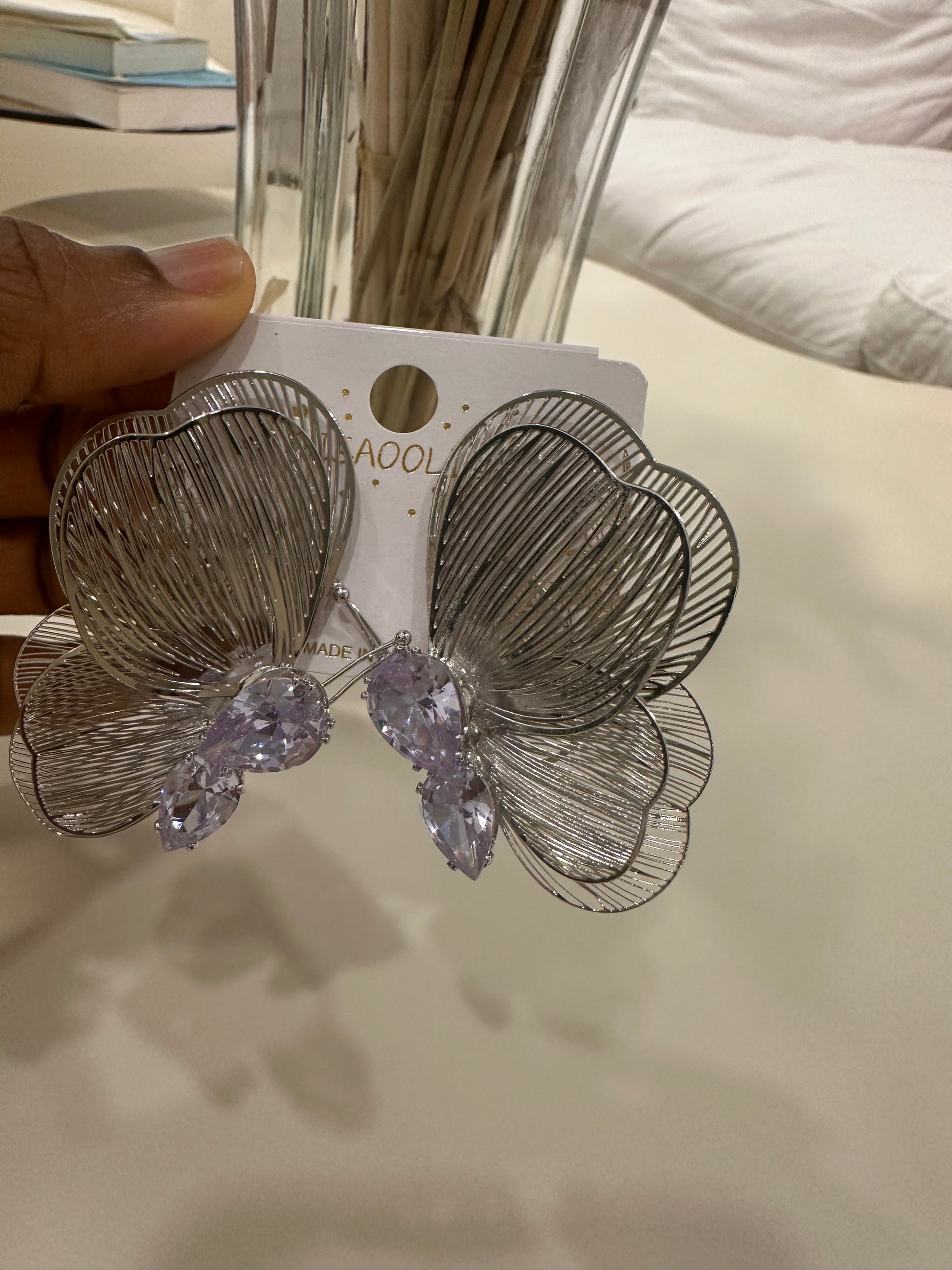 Butterfly Silver earrings