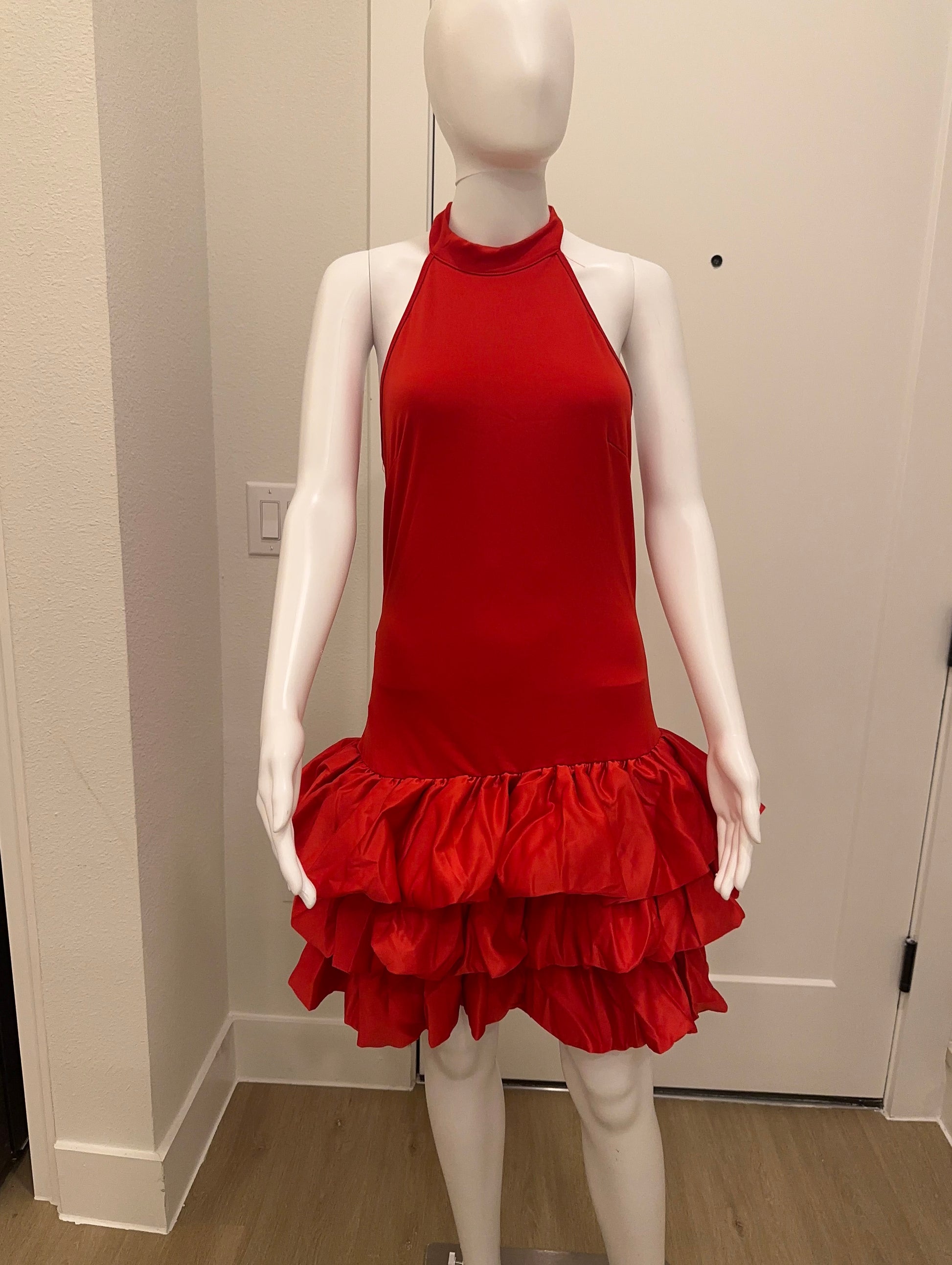 Scarlet Salsa Ruffle Dress