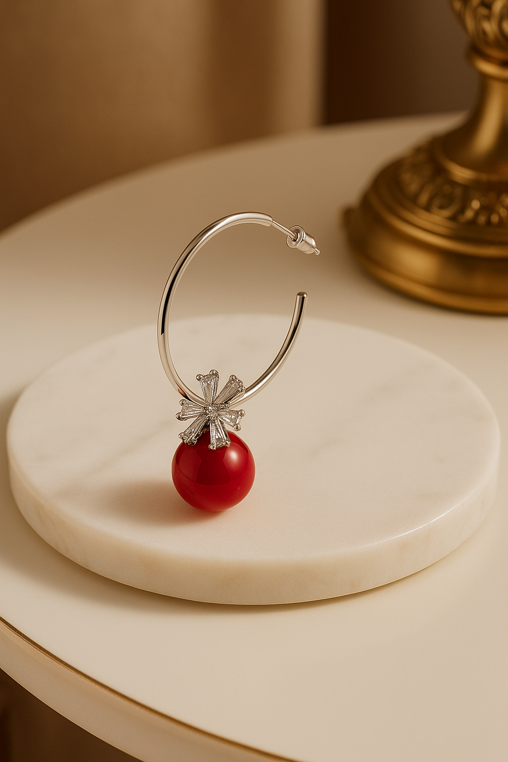 Cherry Luxe drop earrings