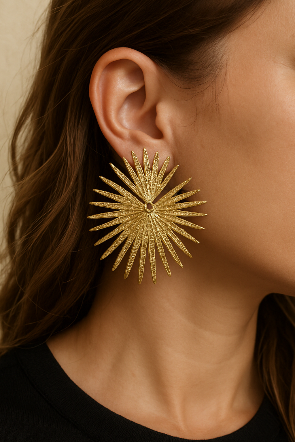 Solar flare earrings