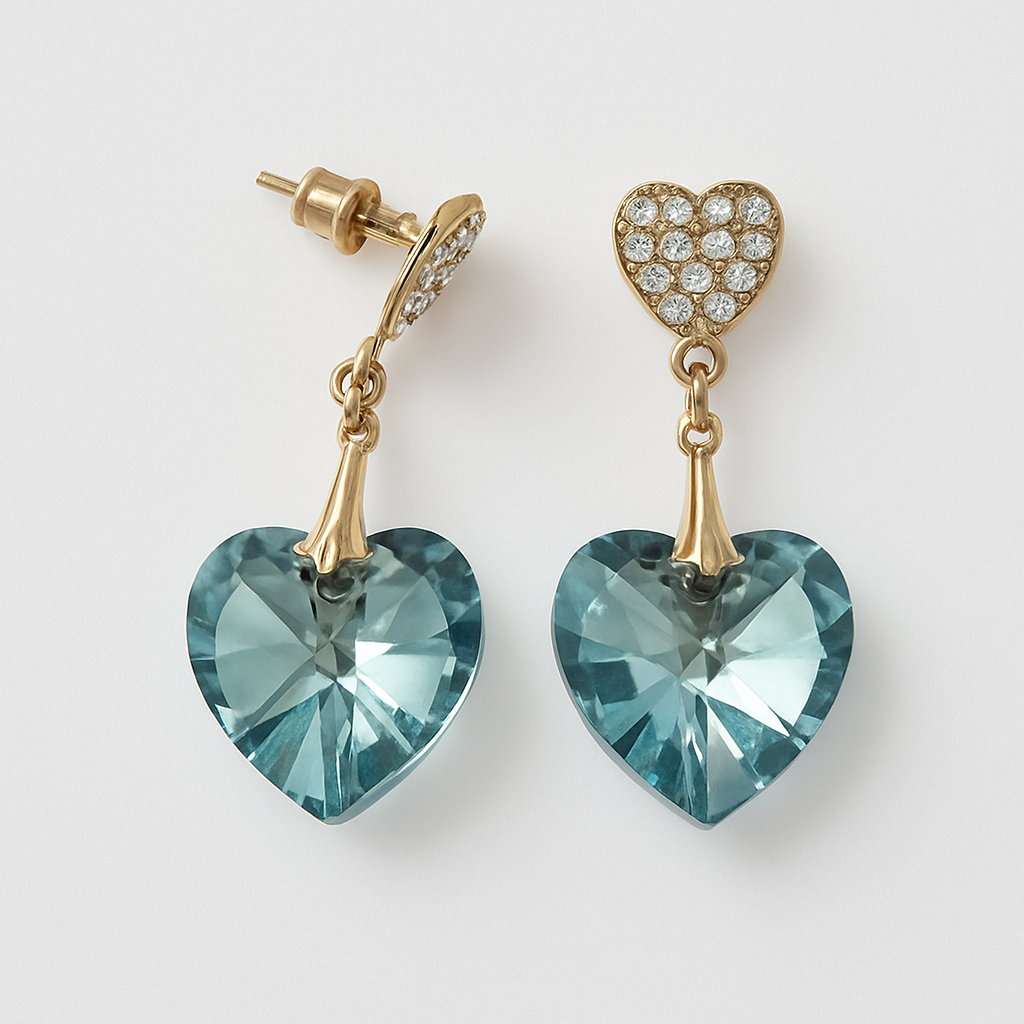 Ruby Romance Drops earrings