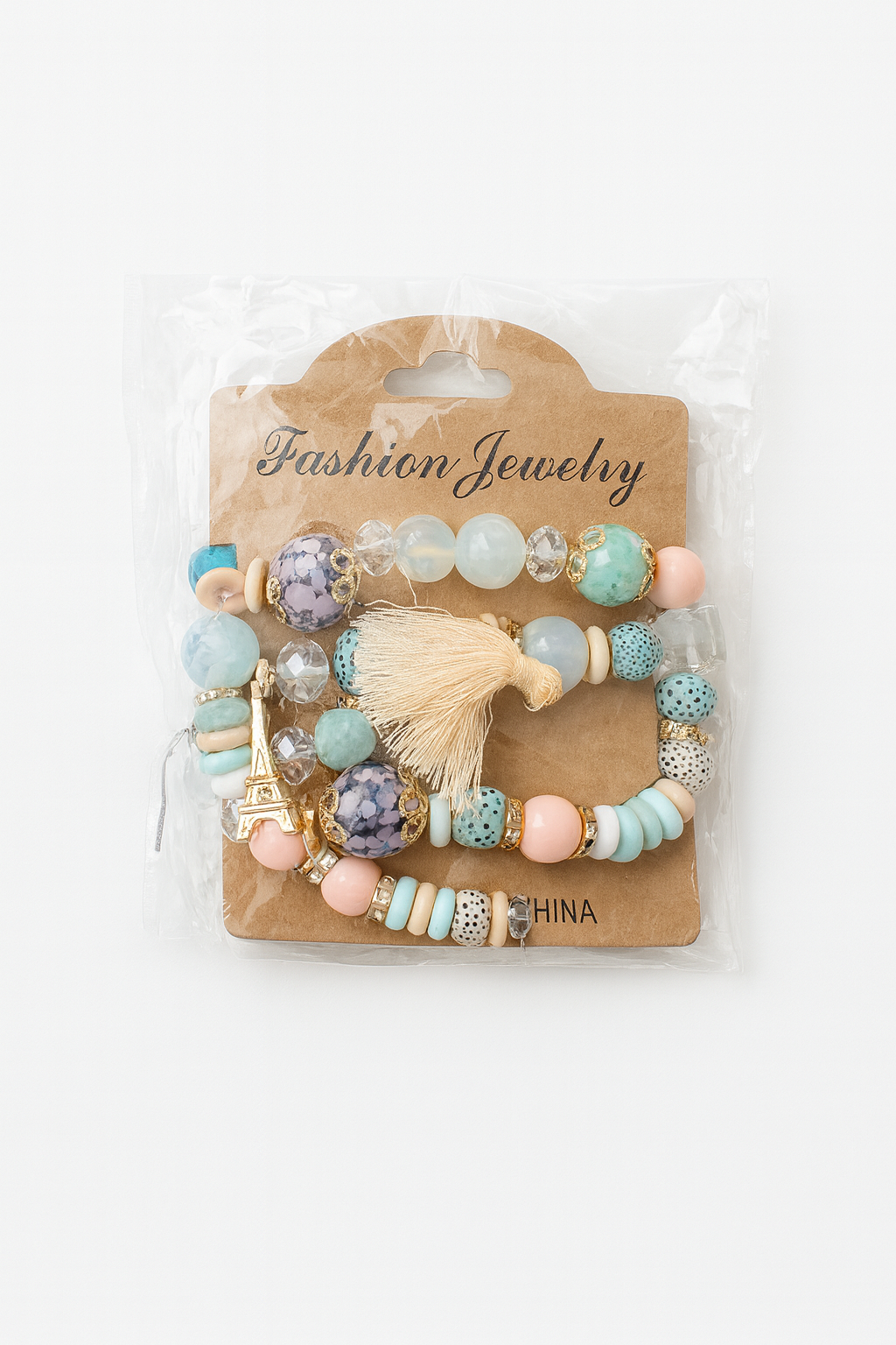 Pastel Charm bracelet set