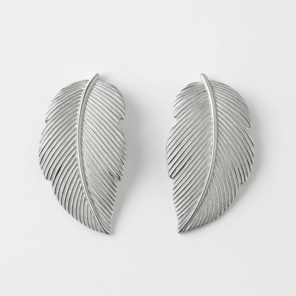 Silver Plume Earrings