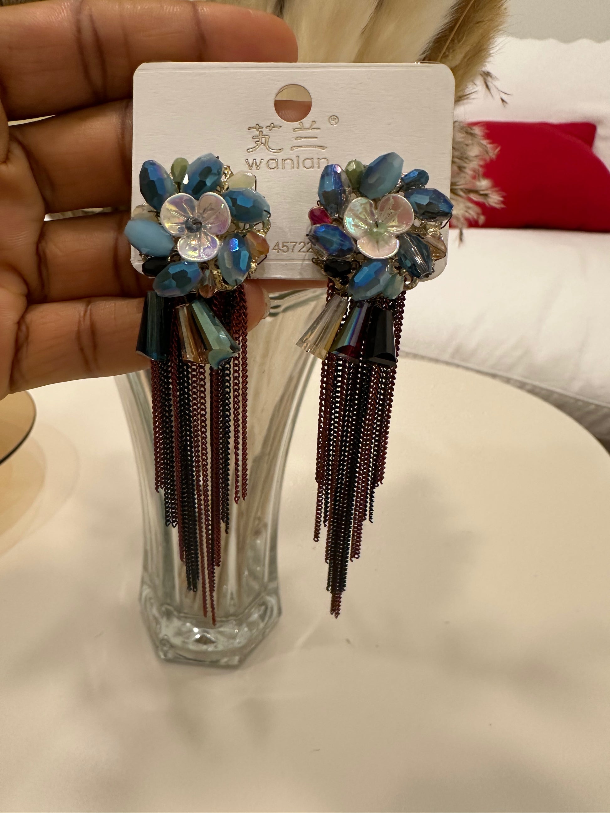 Celestial Bloom Cascade Earrings