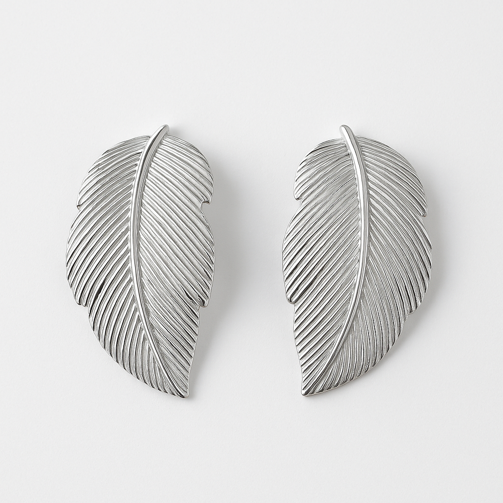 Silver Plume Earrings